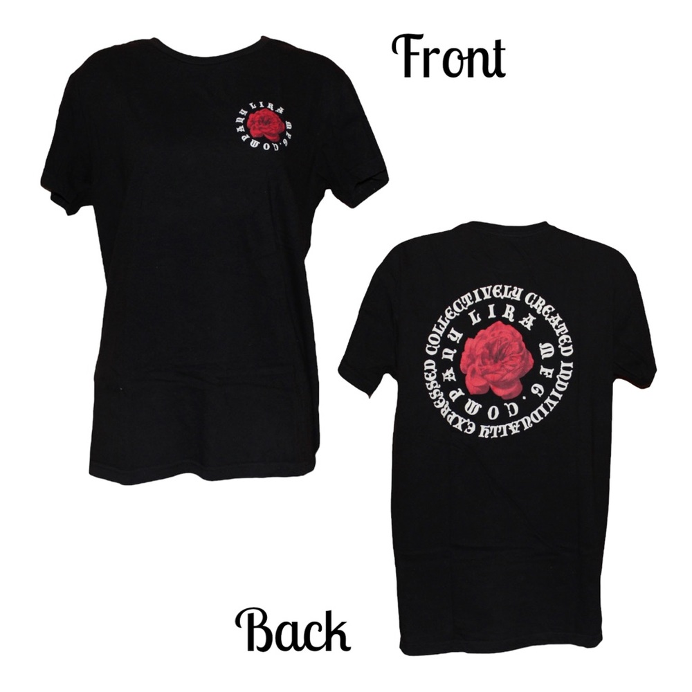 Lira mfg company logo short sleeve t-shirt size M